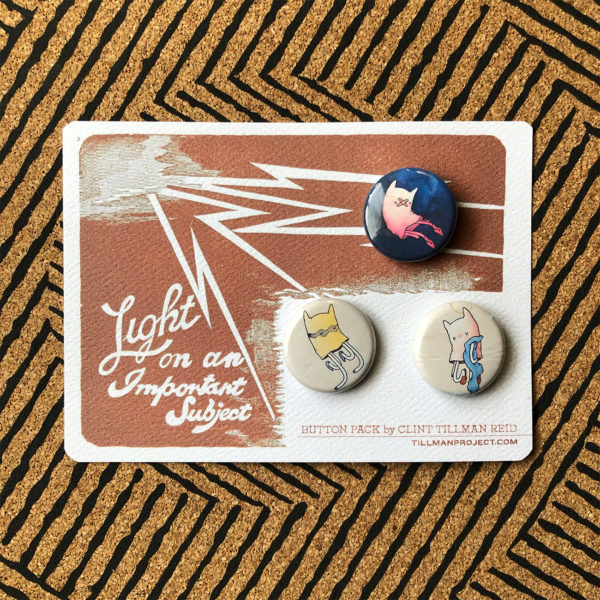 The "Ghost Cat" Button Pack
