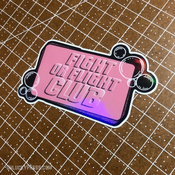 The "Fight or Flight Club" Die-Cut Vinyl Sticker