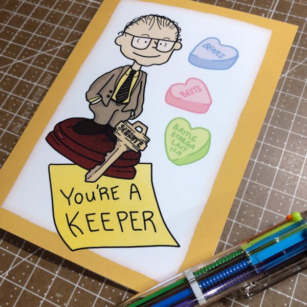 THE "OFFICE NUTS: KEEPER" VALENTINE CARD