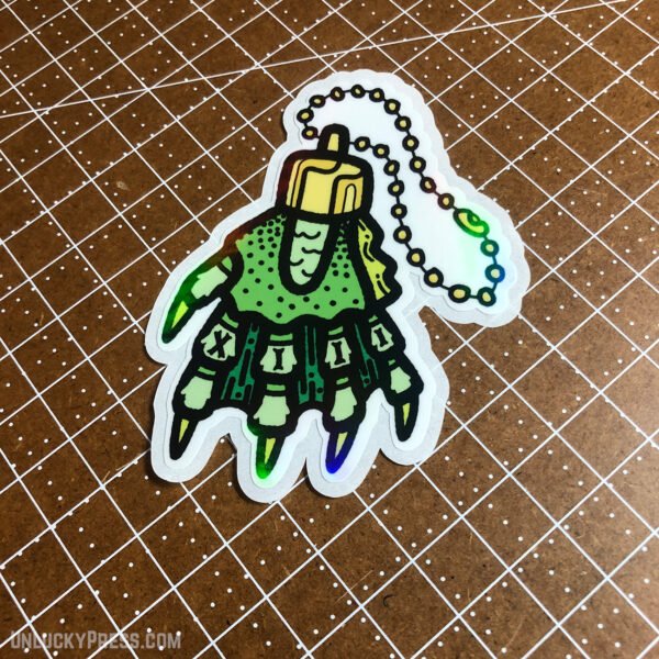 The "(Un)Lucky Swamp Hand" Die-Cut Vinyl Sticker