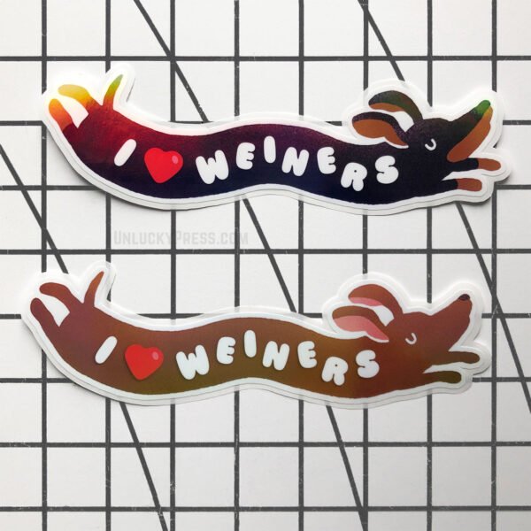 The "Weiner Dog" Large Die-Cut Vinyl Sticker