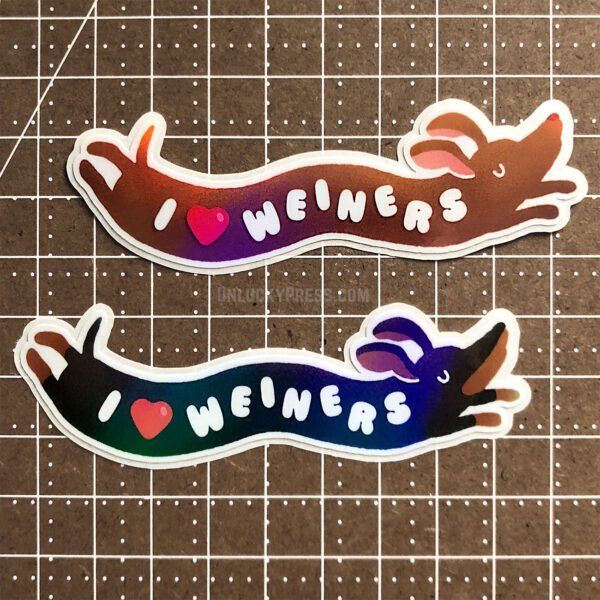 The "Weiner Dog" Small Die-Cut Vinyl Sticker